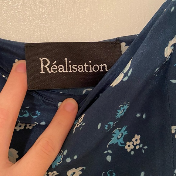 Realisation Par Blue Floral Women's Dress - Picture 1 of 5